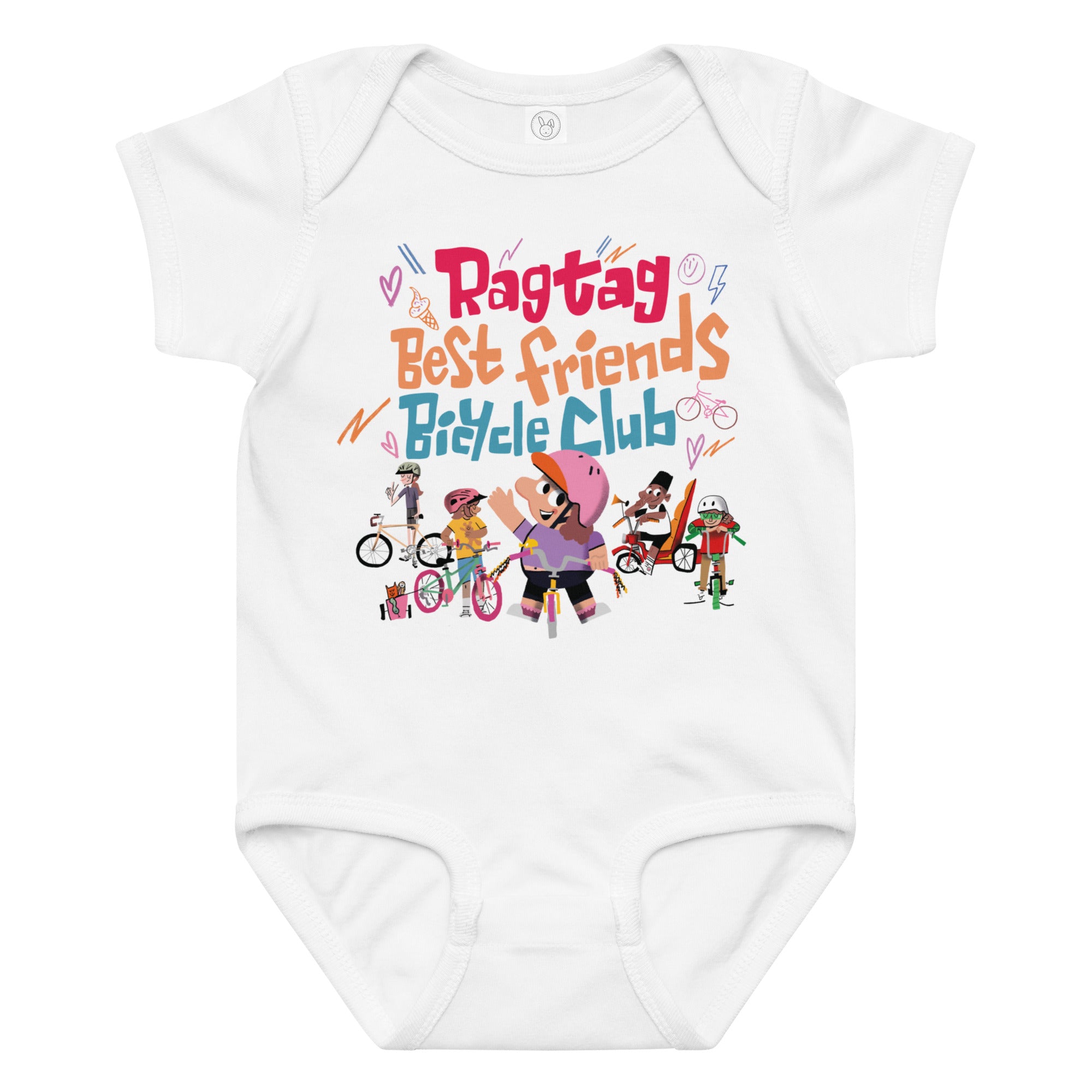 Ragtag Best Friends Bicycle Club Onesie