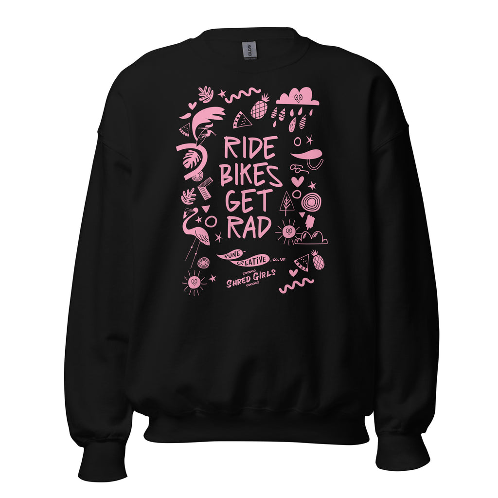 Ride Bike Get Rad Unisex Fleece Pullover
