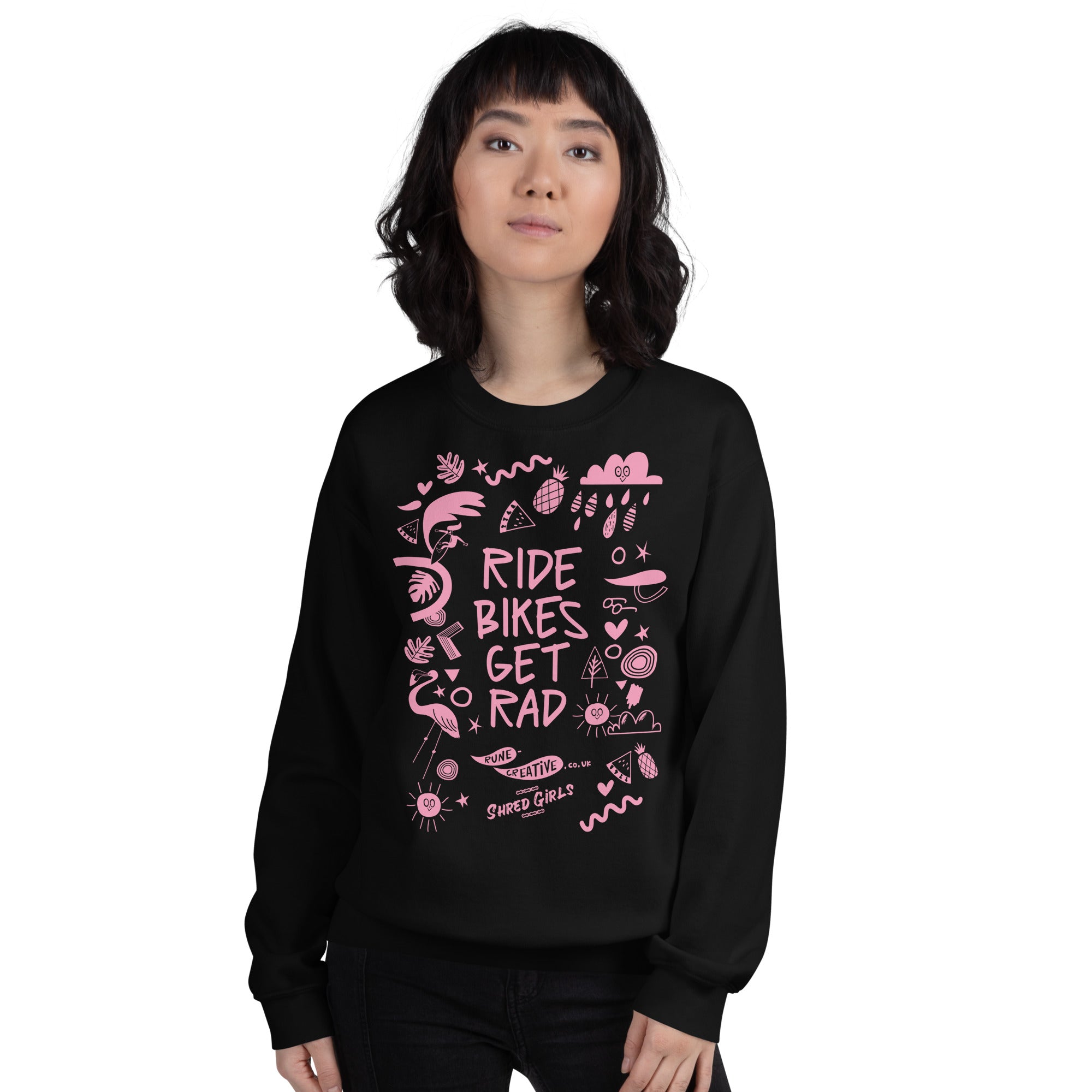 Ride Bike Get Rad Unisex Fleece Pullover