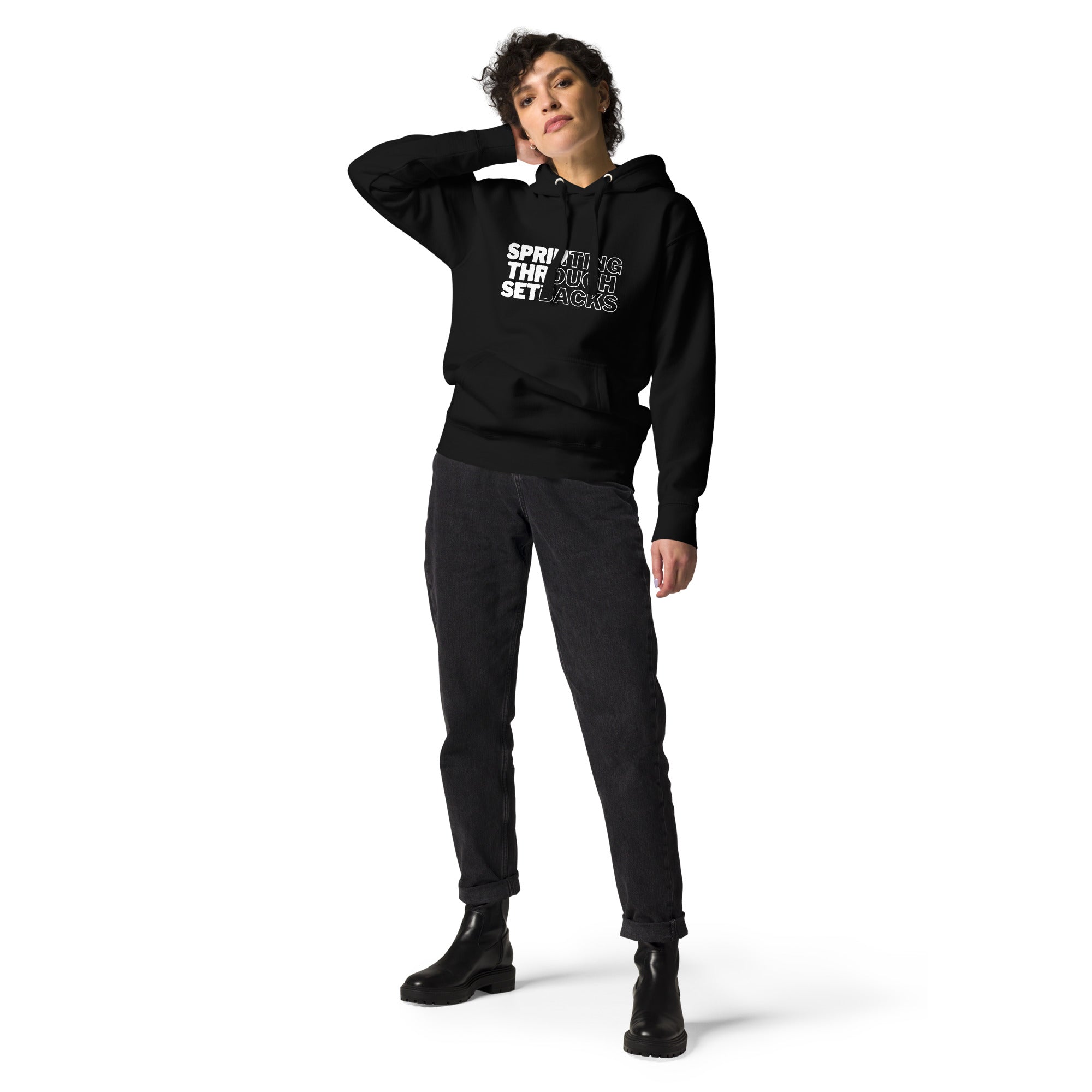 Sprinting Through Setbacks Unisex Hoodie