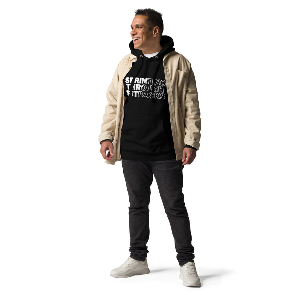 Sprinting Through Setbacks Unisex Hoodie