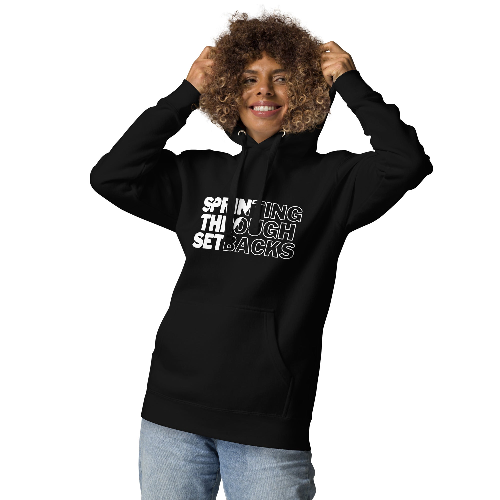 Sprinting Through Setbacks Unisex Hoodie