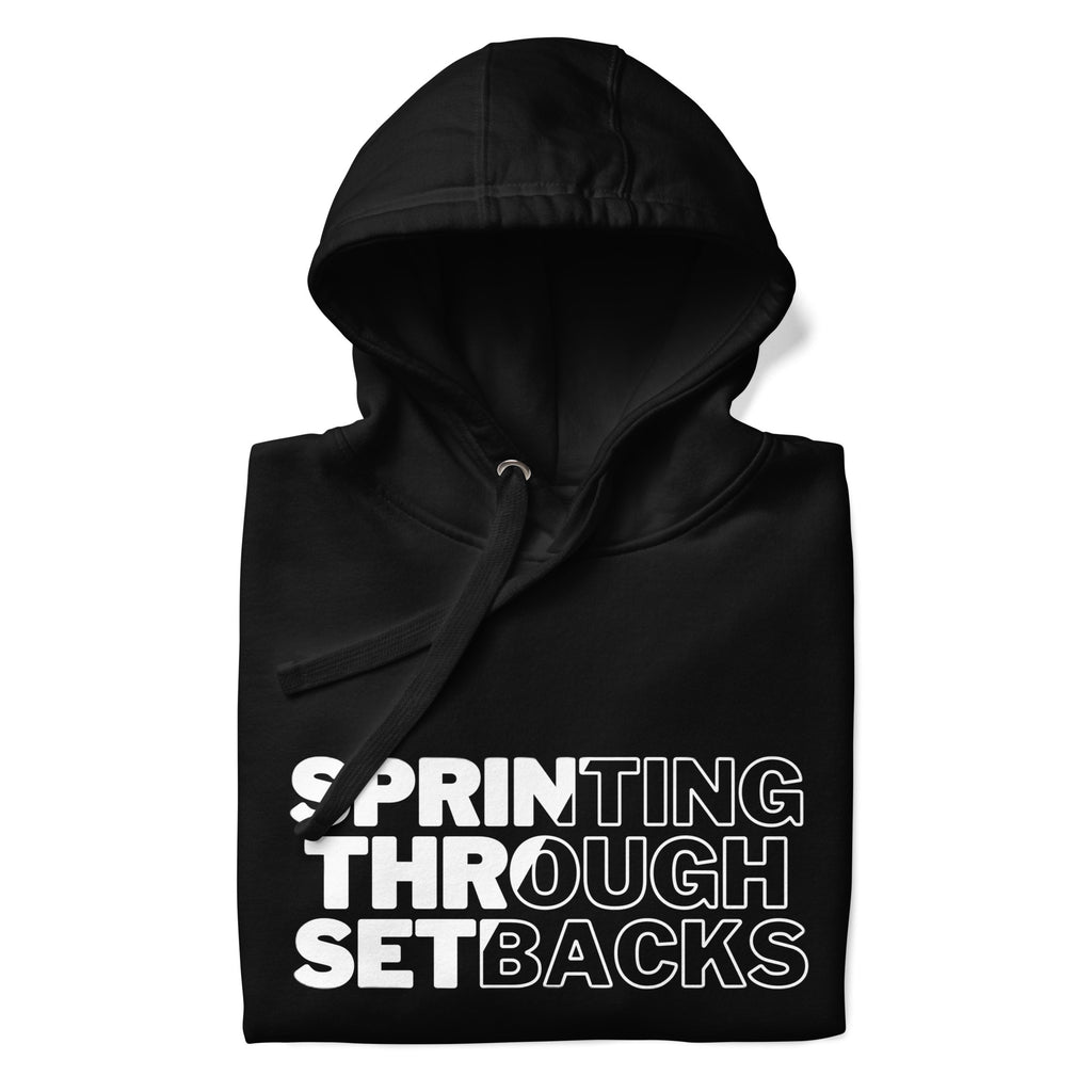Sprinting Through Setbacks Unisex Hoodie
