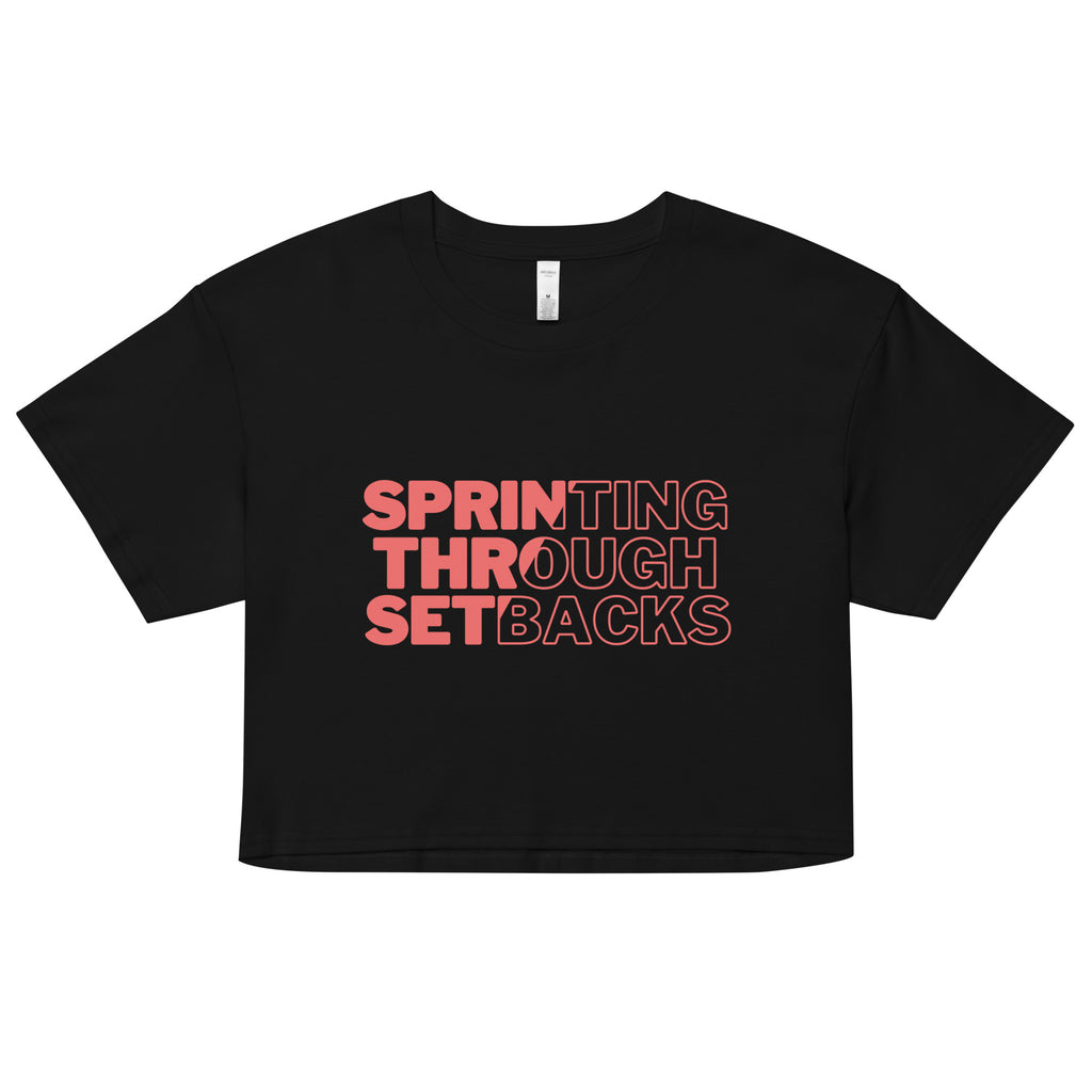 Sprinting Through Setbacks Crop Top