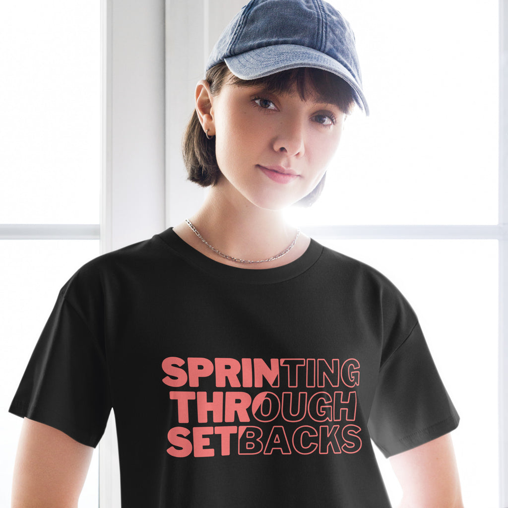 Sprinting Through Setbacks Crop Top