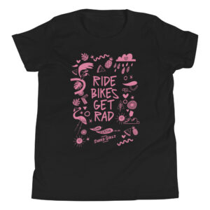 "Ride Bikes Get Rad" Youth Short Sleeve T-Shirt