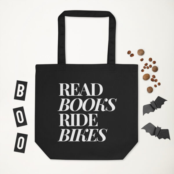 Read Books Ride Bikes Eco Tote Bag - Image 2