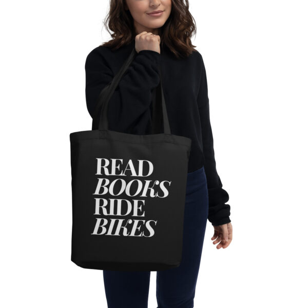 Read Books Ride Bikes Eco Tote Bag - Image 3